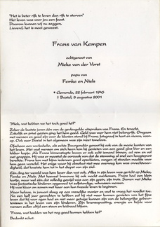 Frans van Kempen- Mieke van der Vorst